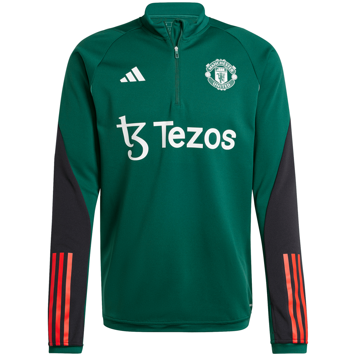 adidas Manchester United Men s Quarter Zip Training Top TUDN Fan Shop