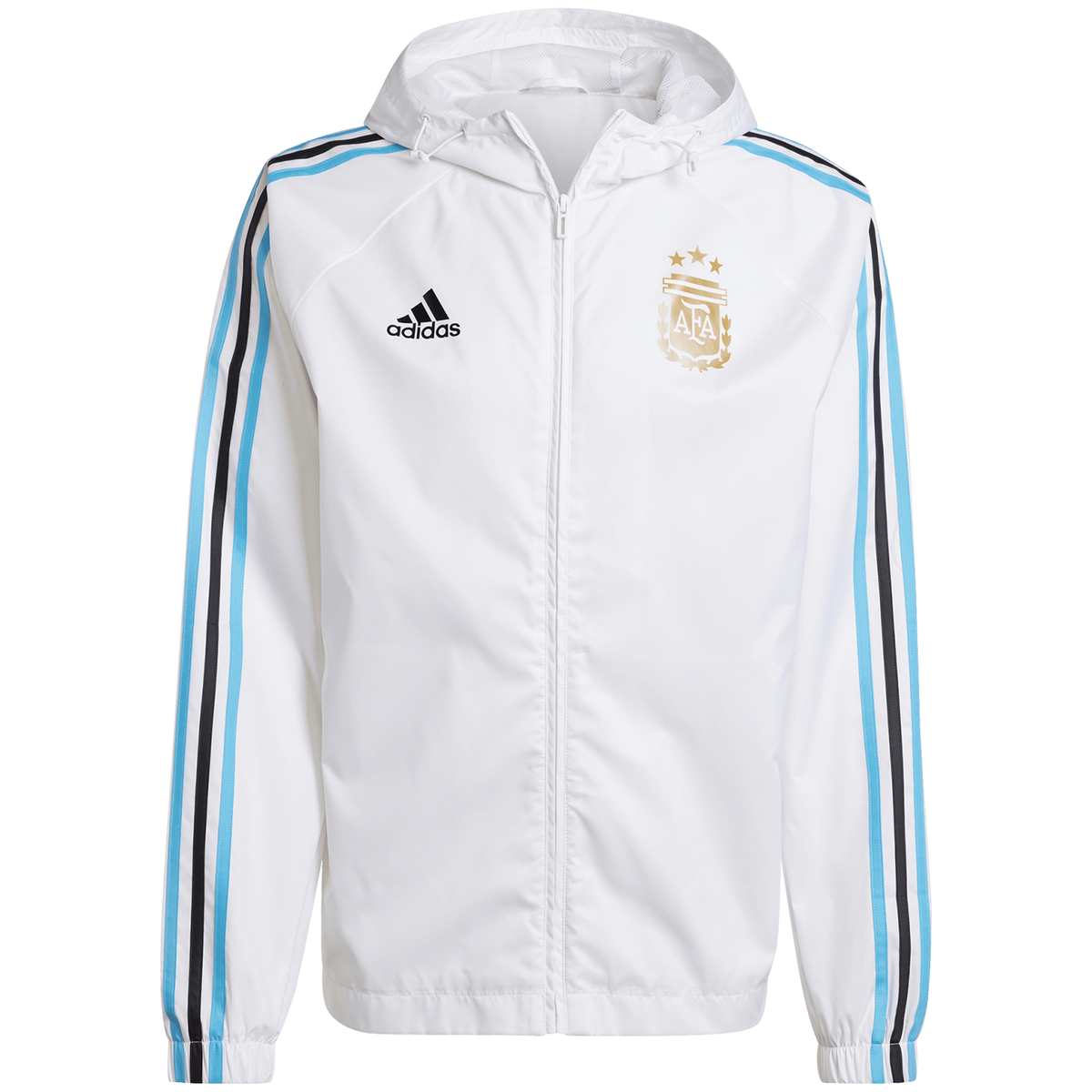 adidas Argentina Men s Full Zip Windbreaker Jacket TUDN Fan Shop